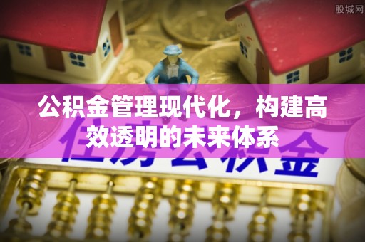 富顺公积金管理现代化，构建高效透明的未来体系