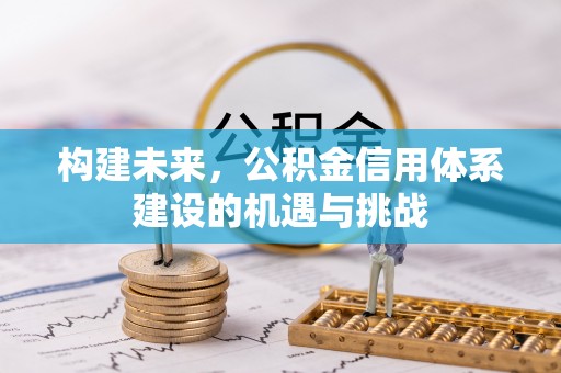 富顺构建未来，公积金信用体系建设的机遇与挑战