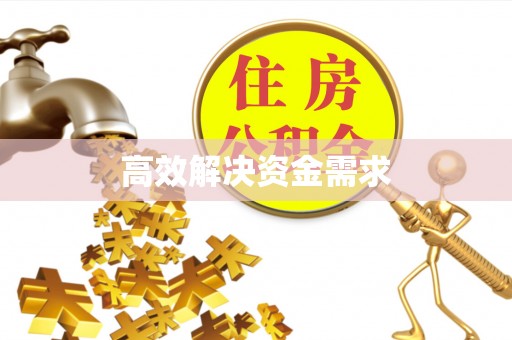富顺高效解决资金需求