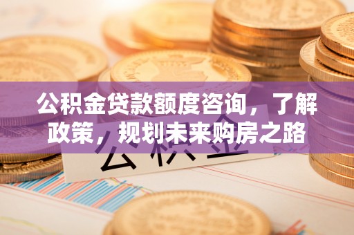 富顺公积金贷款额度咨询，了解政策，规划未来购房之路