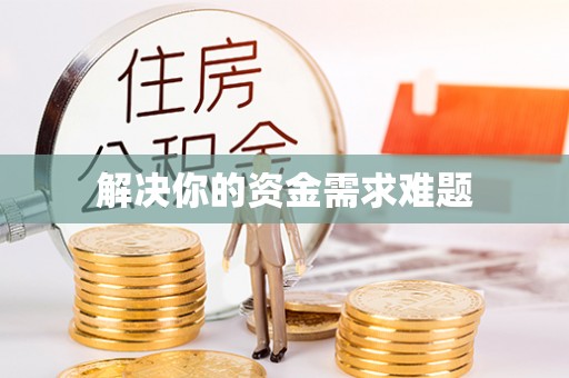 富顺解决你的资金需求难题