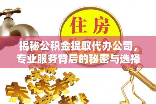 富顺揭秘公积金提取代办公司，专业服务背后的秘密与选择指南